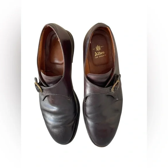 Alden 954 Burgundy Horween Shell Cordovan Single Monk Mens Shoes 10 B/D